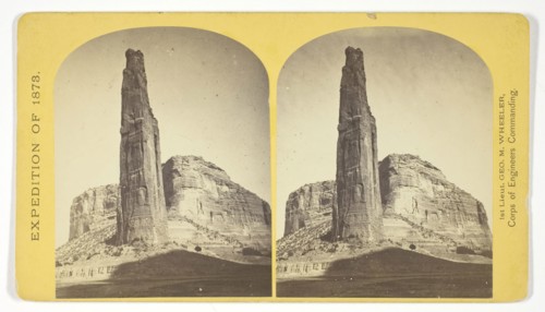Explorers Column, Cañon de Chelle, Arizona. This shaft is the work of nature, and is about 900 feet