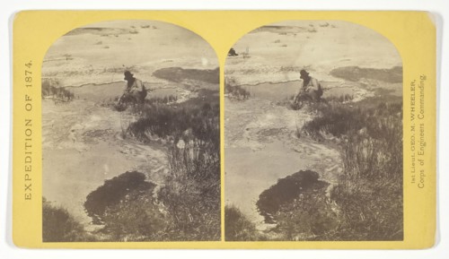 One of the group of Pagosa Hot Springs, showing incrustation on the surface. Much prized by the