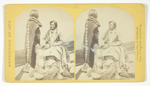 Ute Braves, of the Kah-poh-teh band, Northern New Mexico, in full dress, 1874, Timothy O’Sullivan