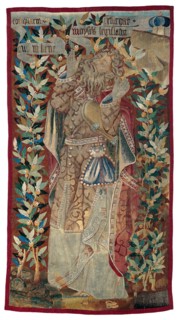 Moses (fragment) from The Transfiguration of Christ, 1460/70, Franco-Flemish, Flanders, Wool and