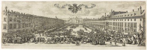 The Carrière, or Rue Neuve, at Nancy (The New Street), 1626, Jacques Callot, French, 1592-1635,