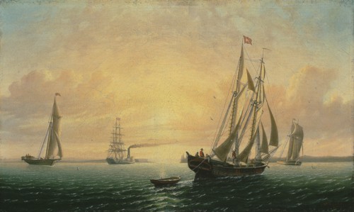 The Schooner Jane of Bath, Maine, 1857, William Bradford, American, 1823–1892, Bath, Oil on canvas,