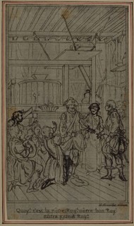 Study for Vignette-Frontispiece of Colle’s La Partie de Chasse de Henri IV, Act III, c. 1766,