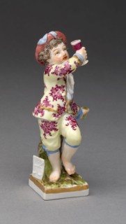 October, c. 1770, Germany, Berlin, Berlin, Hard-paste porcelain, polychrome enamels, and gilding, H