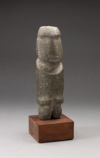 Standing Figure, 300/100 B.C., Mezcala, Guerrero, Mexico, Guerrero, Greenstone, H. 21.6 cm (8 1/8