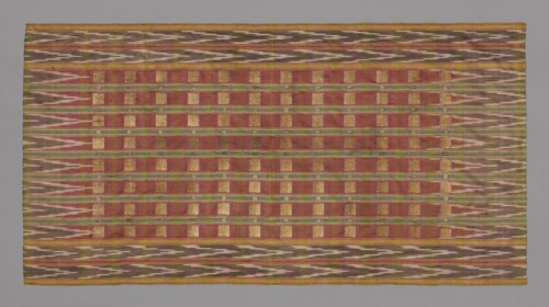 Panel, late Edo period (1789–1868)/ Meiji period (1868–1912), 19th century, Japan, Sari, ikat