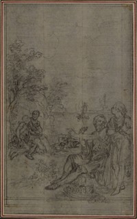 Study for the Vignette of Lucretius’s De la Nature des Choses, Vol. II, Book IV, c. 1768, Hubert