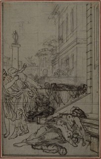 Study for the Vignette of Lucretius’s De la Nature des Choses, Vol. II, Book VI, c. 1768, Hubert