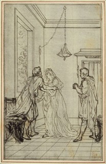 Study for Lucain’s La Pharsale, Canto II, c. 1766, Hubert François Gravelot, French, 1699-1773,