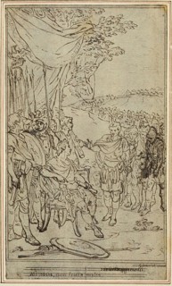 Study for Lucain’s La Pharsale, Canto IV, c. 1766, Hubert François Gravelot, French, 1699-1773,