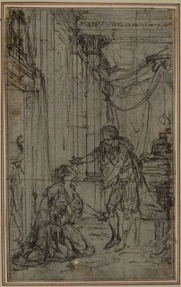 Study for Lucain’s La Pharsale, Canto X, c. 1766, Hubert François Gravelot, French, 1699-1773,