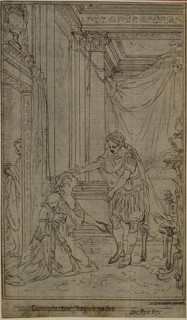 Study for Lucain’s La Pharsale, Canto X, c. 1766, Hubert François Gravelot, French, 1699-1773,