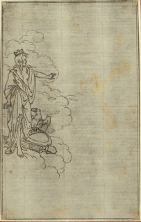 Study for Lucain’s La Pharsale, Canto I, Standing Female Figure with Crown, c. 1766, Hubert