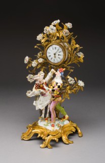 Harlequin Family Clock, c. 1740, Meissen Porcelain Manufactory, German, founded 1710, Model by: