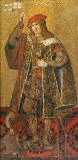 Warrior Saint, 1490/1500, Spanish (Catalan), 15th century, Banyoles, Tempera and oil on panel, 72 ×