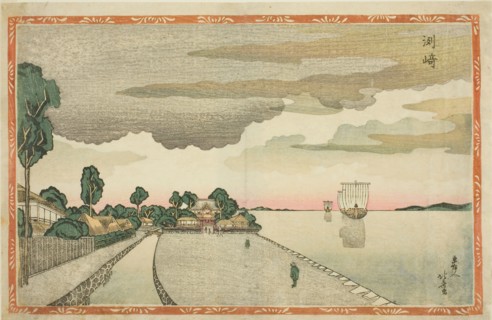 Susaki, from the series New Perspective Pictures (Shin uki-e), c. 1810s, Shotei Hokuju, Japanese,