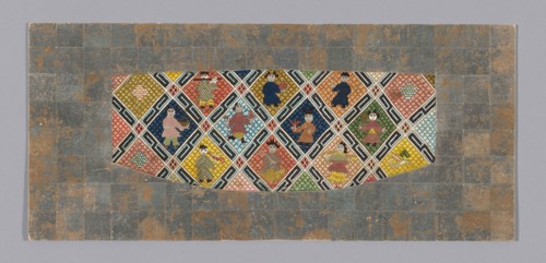Fragment (From a Sleeve Band), Qing dynasty (1644–1911), 1875/1900, Han-Chinese, China, 20.3 × 45.5