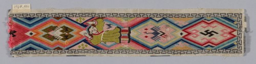 Trouser Band, Qing dynasty (1644–1911), 1875/1900, Han-Chinese, China, Each having one figure, also
