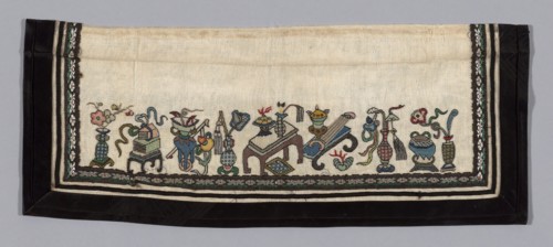 Trouser Band, Qing dynasty (1644–1911), 1875/1900, Han-Chinese, China, Forty-four pairs and eight
