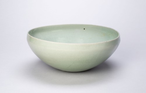 Deep Bowl, Goryeo dynasty (918–1392), 12th century, Korea, Korea, Stoneware with celadon glaze, H.