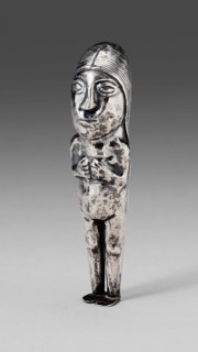 Female Figurine, A.D. 1450/1532, Inca, South coast or southern highlands, Peru, Peru, Silver, 6.4 ×