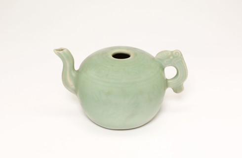 Ewer with Animal Handle, Yuan dynasty (1271–1368), 14th century, China, Longquan ware,