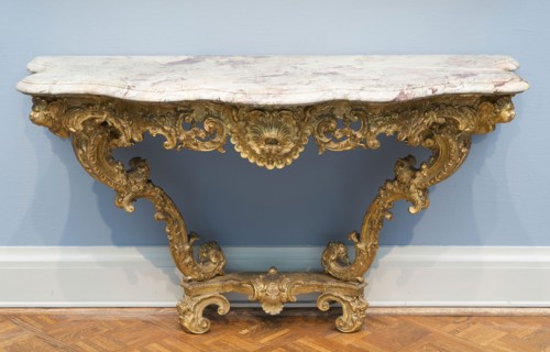 Console Table, c. 1735, Attributed to François Roumier, French, 1701-1748, Paris, France, Wood,
