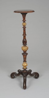 Candlestand, 1680/90, London, London, Lacquered and gilded wood, H. 113 cm (44 1/2 in.)