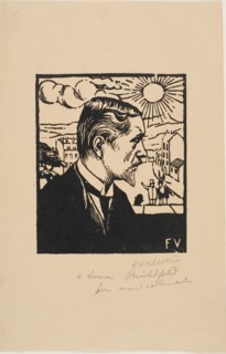 Self-Portrait, 1891, Félix Edouard Vallotton, French, born Switzerland, 1865-1925, France, Woodcut