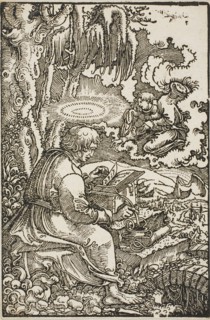 St. Matthew, from The Luther Bible, 1523, Georg Lemberger (German, 1495-1540), published by