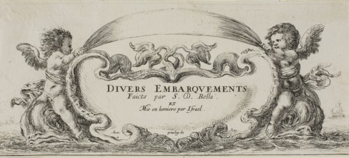 Frontispiece to Various Embarkments, n.d., Stefano della Bella, Italian, 1610-1664, Italy, Etching
