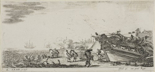 Plate Seven from Various Embarkments, n.d., Stefano della Bella, Italian, 1610-1664, Italy, Etching