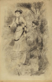 The Descent from the Summit: Jean Martin Steadies Hélène, the Banker’s Daughter (recto),