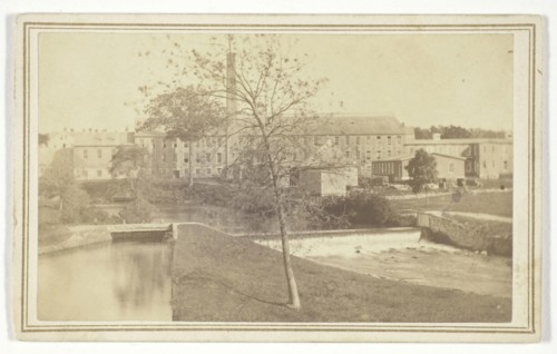 Untitled (river with falls and factory building), n.d., T. Holmes, American, 19th century, United