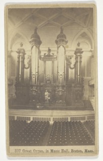 337 Great Organ, in Music Hall, Boston, Mass, n.d., Bierstadt Brothers, American, active mid 19th
