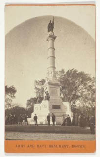 Army and Navy Monument, Boston, 1840/1900, American, 19th century, United States, Albumen print