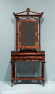 Dressing Table, c. 1835, American, 19th century, Philadelphia, Philadelphia, Mahogany, maple, and