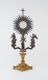 Monstrance, 1631, Spain, Silver and gilt bronze, 61.9 x 28.6 x 17.2 cm (24 3/8 x 11 1/4 x 6 3/4 in