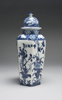 Vase with Cover (one of a pair), c. 1760, Worcester Porcelain Factory, Worcester, England, founded