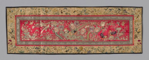 Panel (Furnishing Fabric), Qing dynasty (1644–1911), 1875/1900, China, 33.4 × 94.7 cm (13 7/8 × 37
