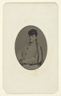 Untitled (Portrait of a Woman in a Hat), 1840–1900, American, active late 19th century, United