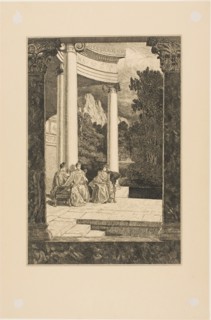 Psyche and her Sisters, plate 18 from Cupid and Psyche, 1880, Max Klinger, German, 1857-1920,