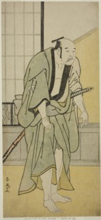 The Actor Asao Tamejuro I as Drunken Gotobei in the Play Yoshitsune Koshigoe Jo, Performed at the