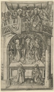 The Large Einsiedeln Madonna, 1466, Master E. S., German, active c. 1450-1467, Germany, Engraving