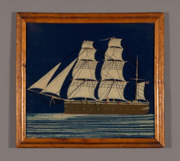 Picture (Needlework), 1825/75, England, Linen, plain weave, embroidered with wool and linen, 51.9 ×