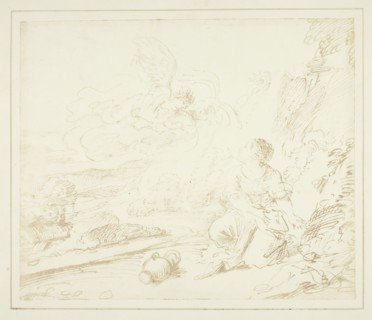 Hagar in the Desert, c. 1840/44, William Henry Fox Talbot, English, 1800–1877, England, Salted