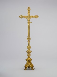 Cross with Corpus, 1765/66, Italy, Rome, Leandro Gagliardi (Italian, 1729-1798), Italy, Gilt