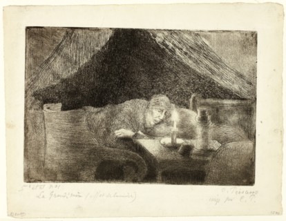 Grandmother: The Artist’s Mother, 1889, Camille Pissarro, French, 1830-1903, France, Etching and