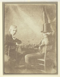 The Chess Players, 1847, William Henry Fox Talbot, English, 1800–1877, England, Salted paper print,