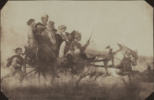 Neapolitan Conveyance, Copy of a Painting at Lacock Abbey, c. 1840, William Henry Fox Talbot,